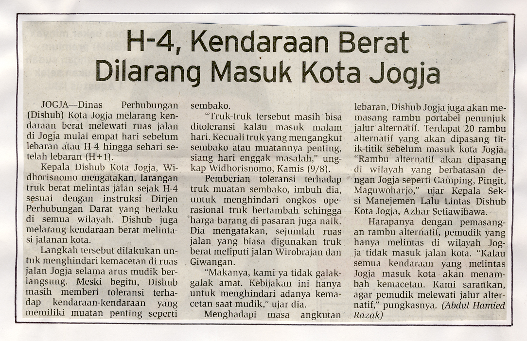 Kliping jogja terbaru