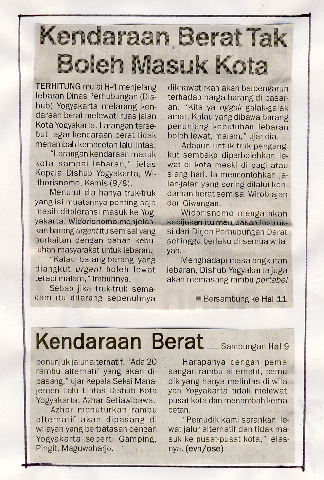 Kliping jogja terbaru