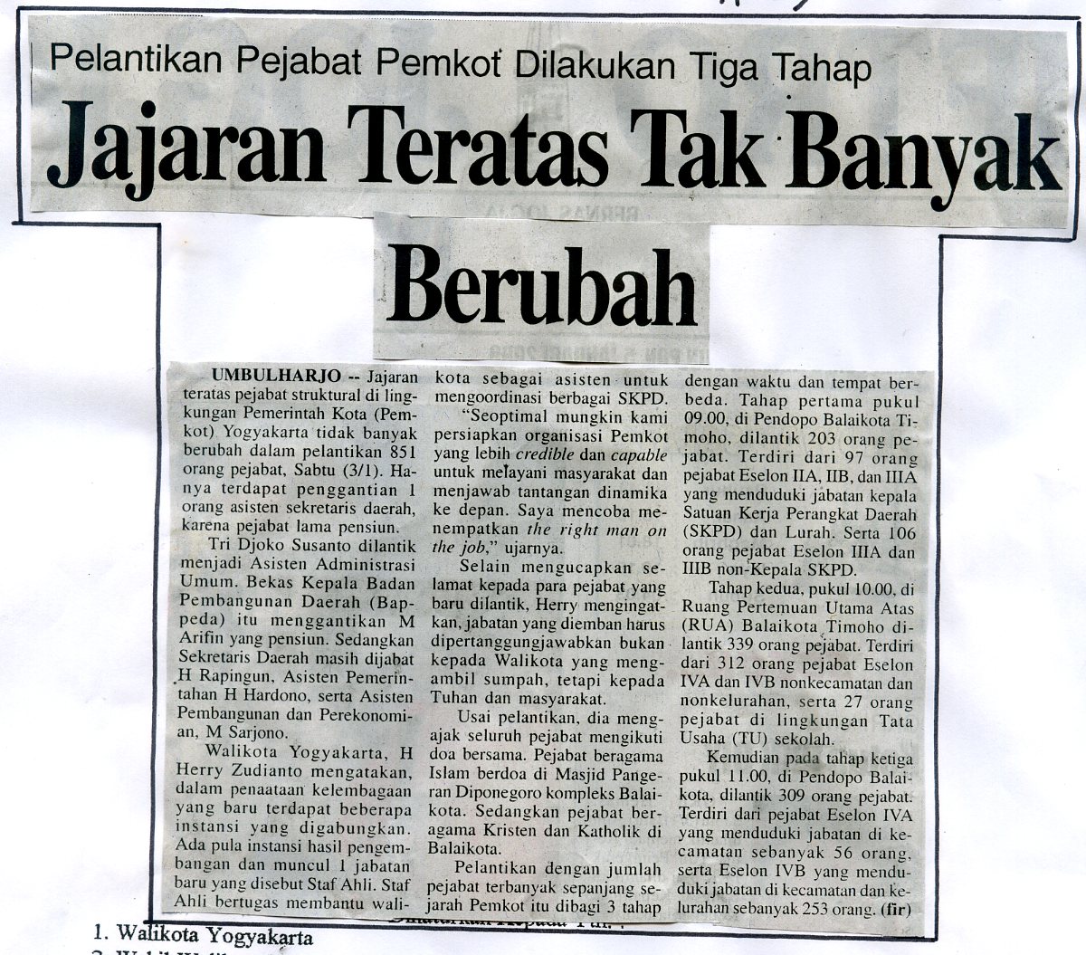 Kliping jogja terbaru