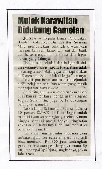 Kliping jogja terbaru