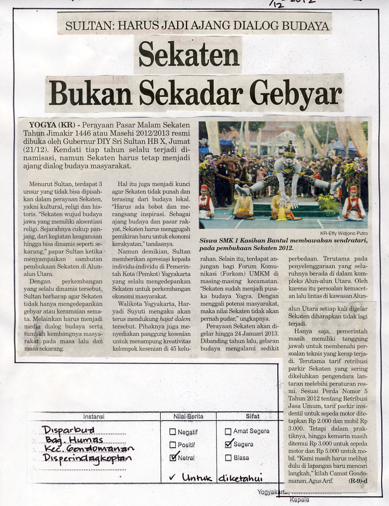 Kliping jogja terbaru