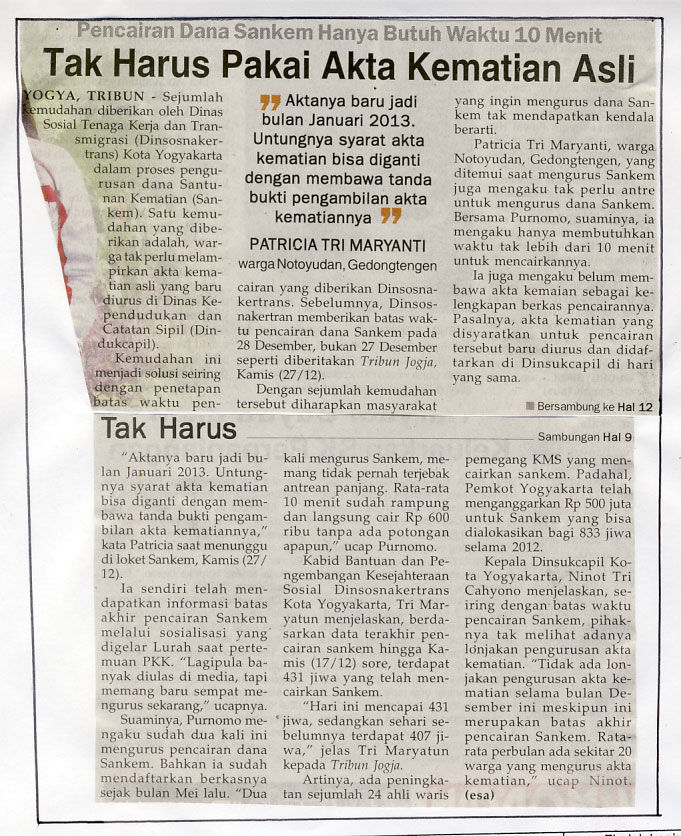 Kliping jogja terbaru