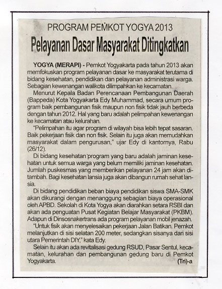 Kliping jogja terbaru