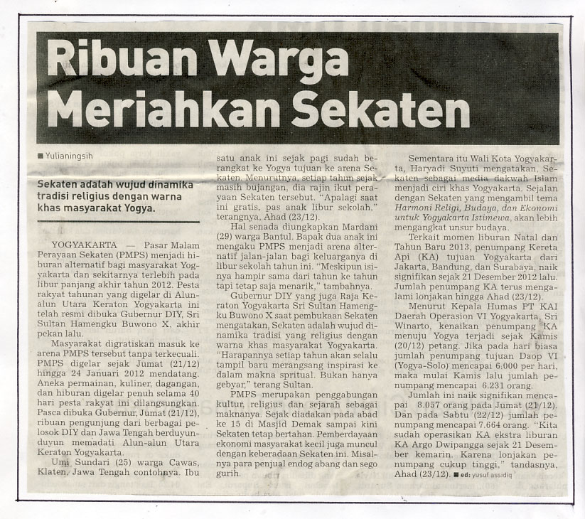 Kliping jogja terbaru