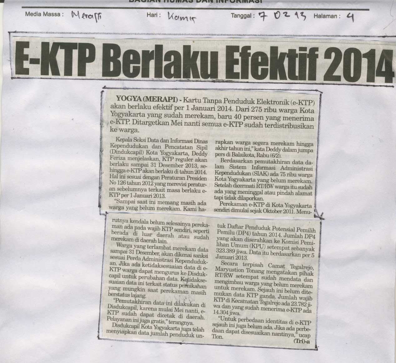 Kliping jogja terbaru