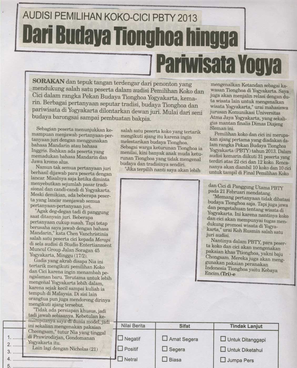 Kliping jogja terbaru