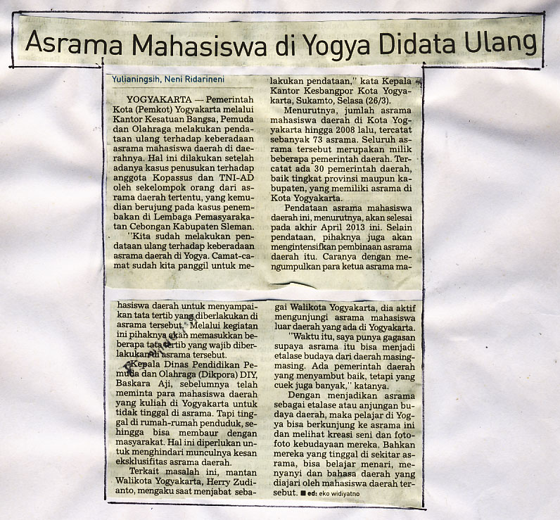 Kliping jogja terbaru