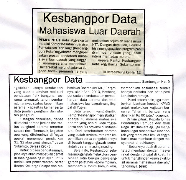 Kliping jogja terbaru