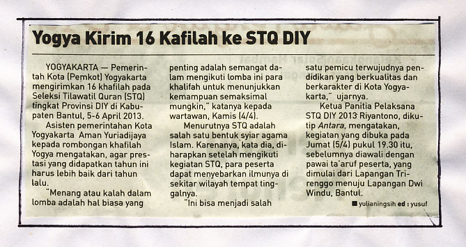 Kliping jogja terbaru