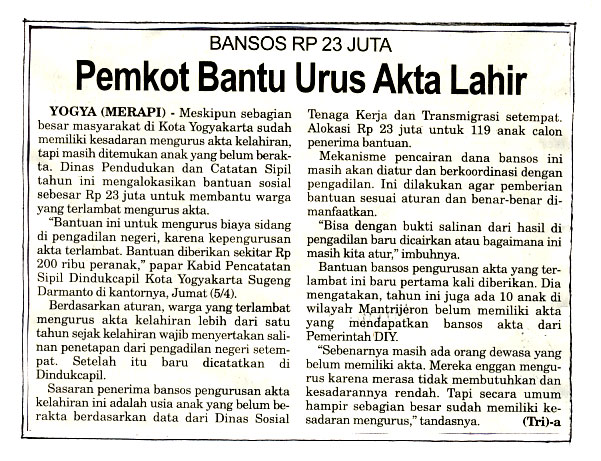 Kliping jogja terbaru