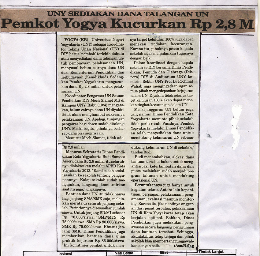 Kliping jogja terbaru