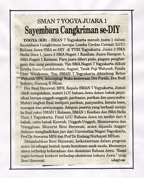 Kliping jogja terbaru