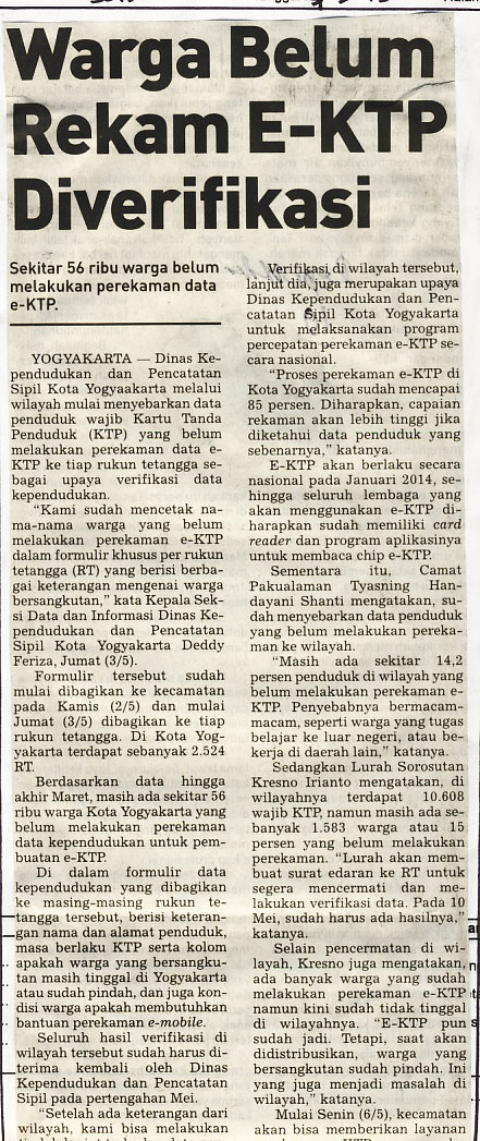 Kliping jogja terbaru