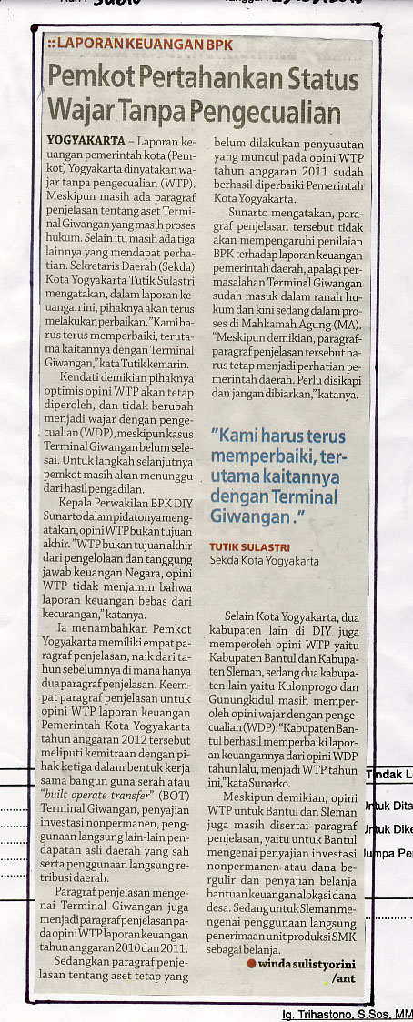 Kliping jogja terbaru