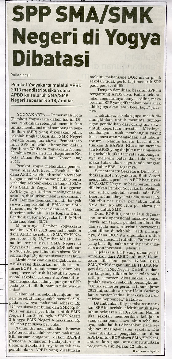 Kliping jogja terbaru