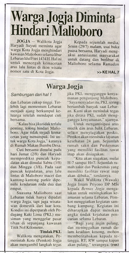 Kliping jogja terbaru