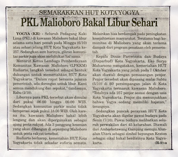 Kliping jogja terbaru