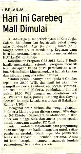 Kliping jogja terbaru