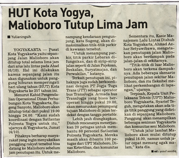 Kliping jogja terbaru