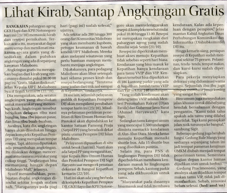 Kliping jogja terbaru