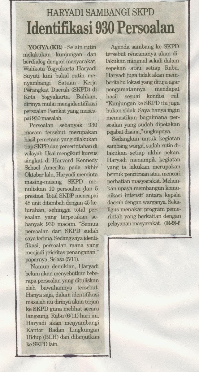 Kliping jogja terbaru