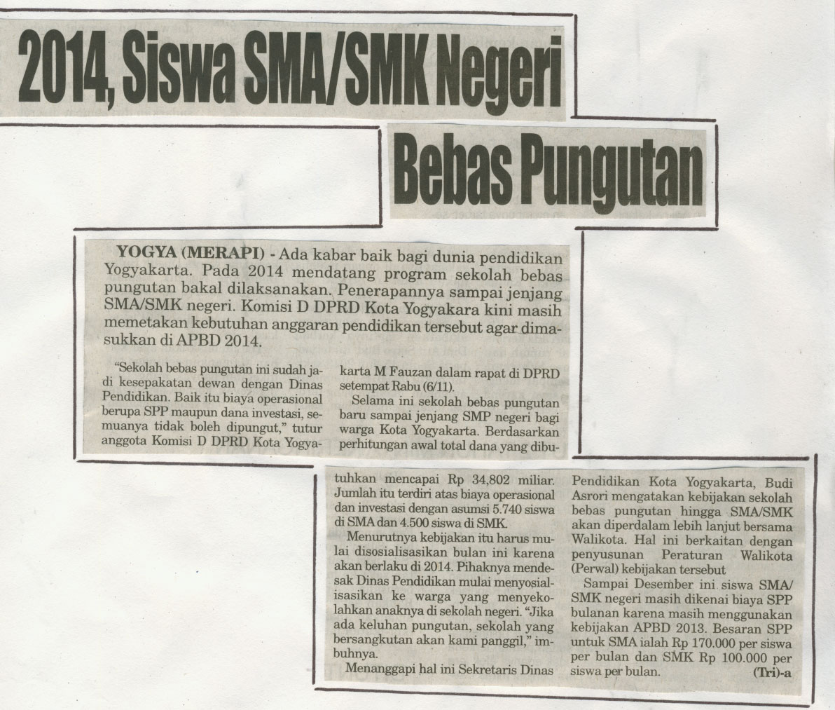 Kliping jogja terbaru
