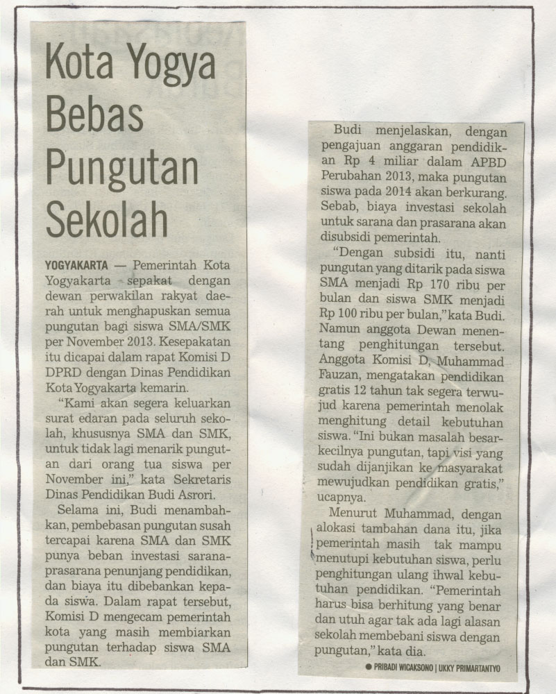 Kliping jogja terbaru