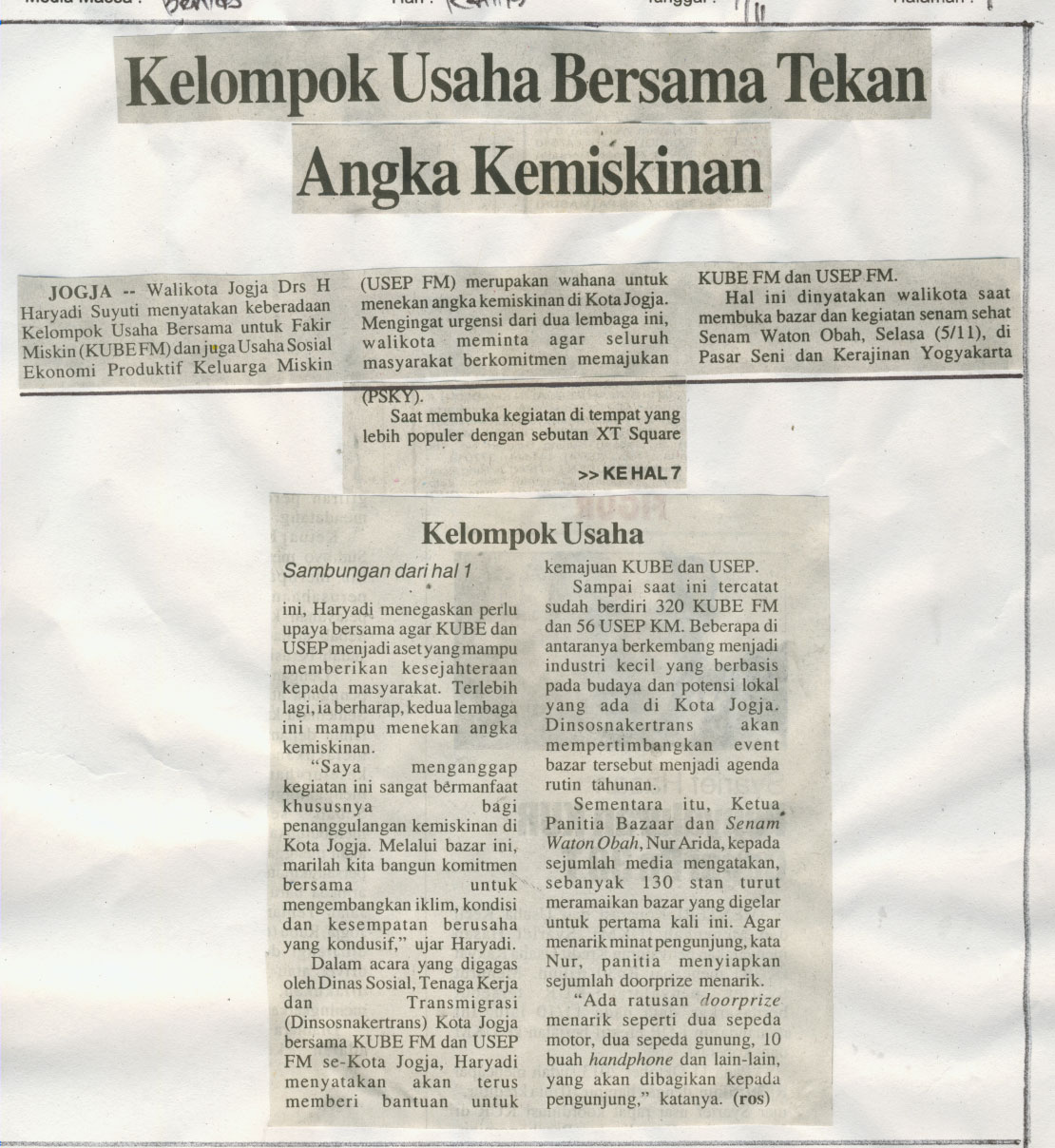 Kliping jogja terbaru
