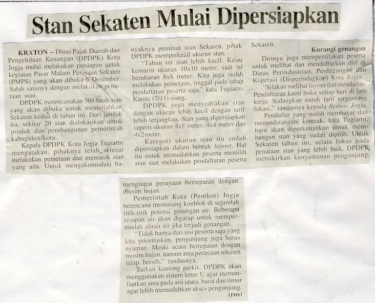 Kliping jogja terbaru