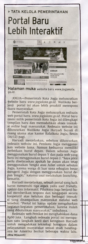 Kliping jogja terbaru