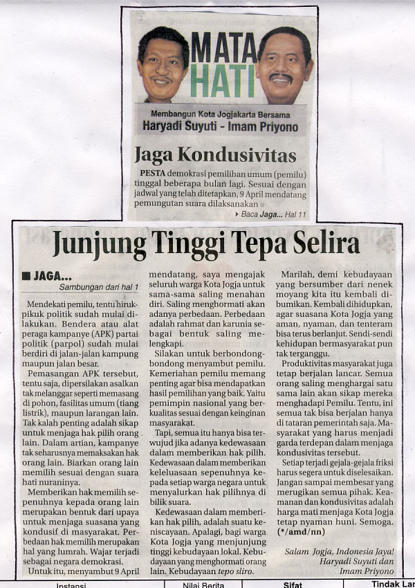 Kliping jogja terbaru