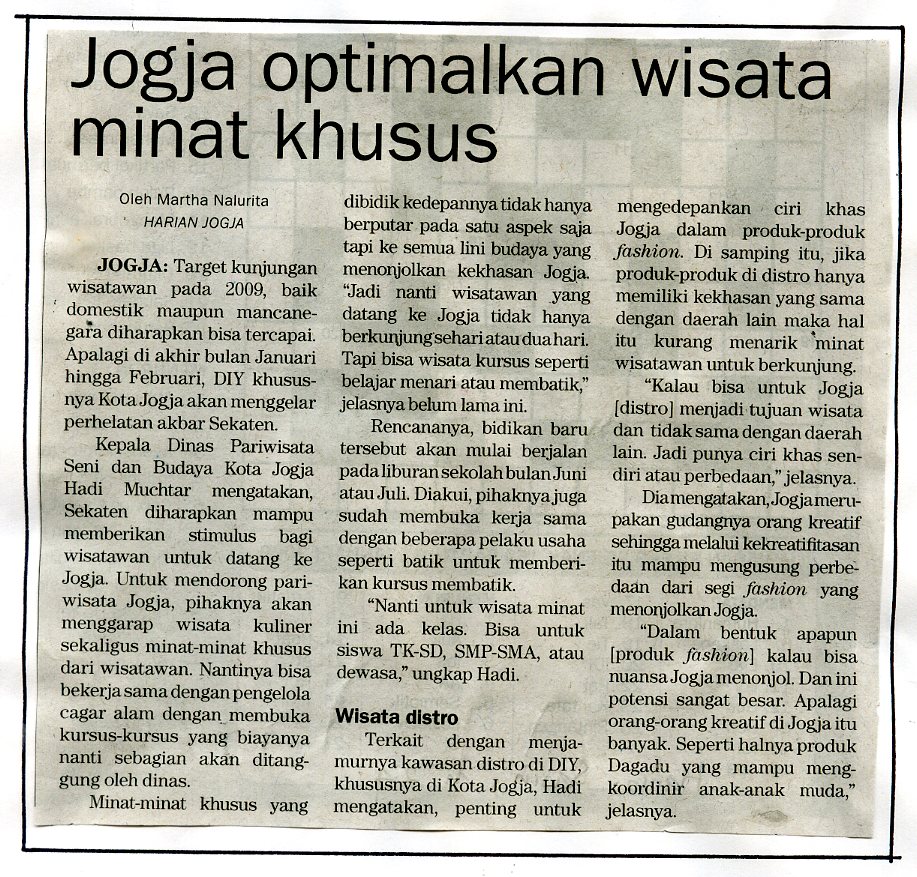 Kliping jogja terbaru