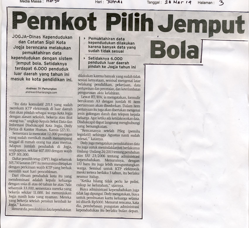 Kliping jogja terbaru