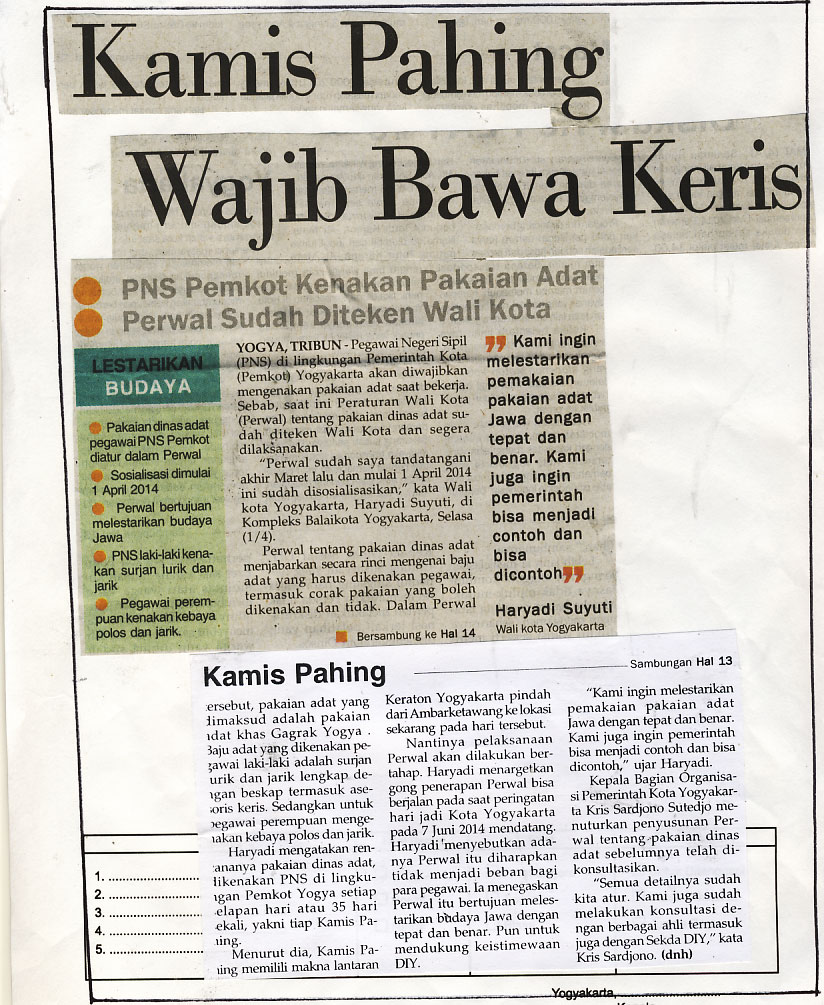 Kliping jogja terbaru