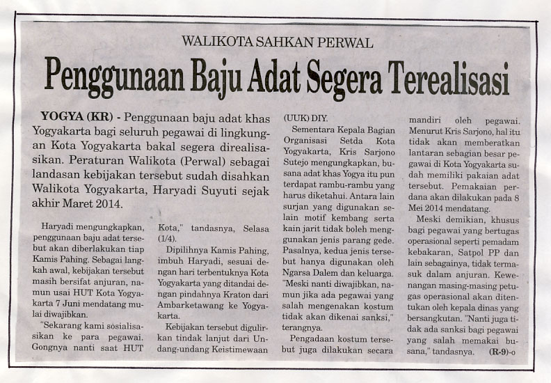 Kliping jogja terbaru