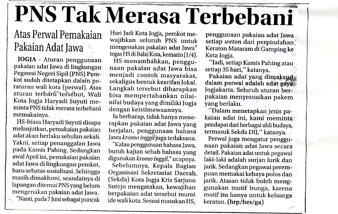Kliping jogja terbaru