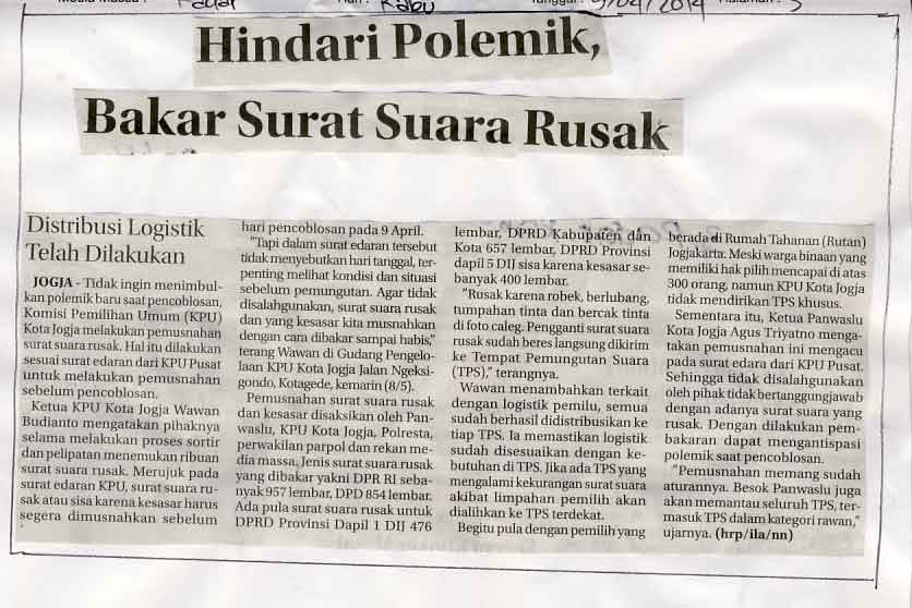 Kliping jogja terbaru