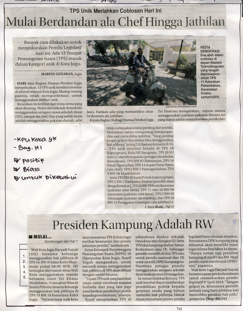 Kliping jogja terbaru