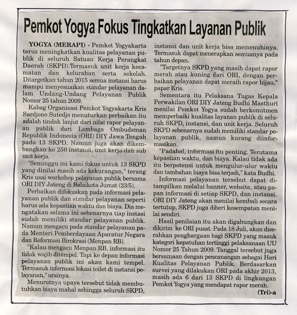 Kliping jogja terbaru