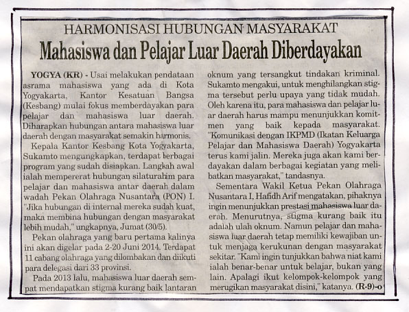 Kliping jogja terbaru