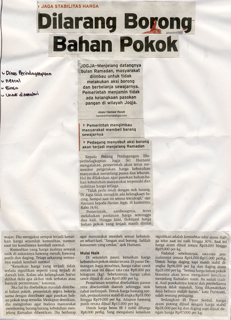 Kliping jogja terbaru