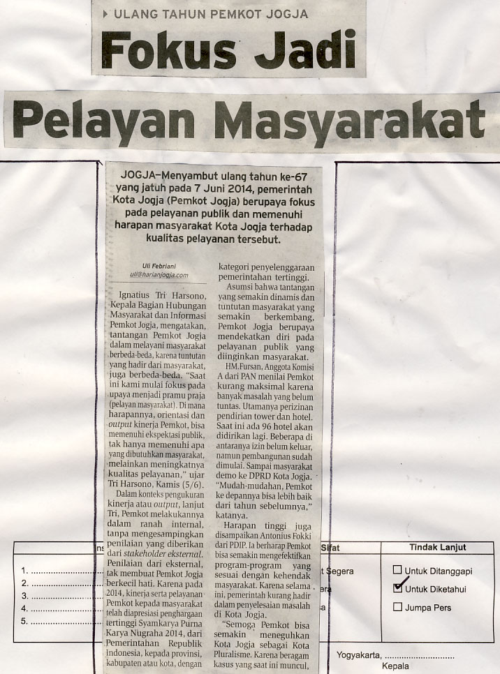 Kliping jogja terbaru
