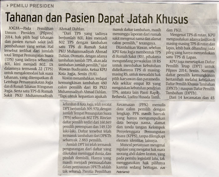 Kliping jogja terbaru