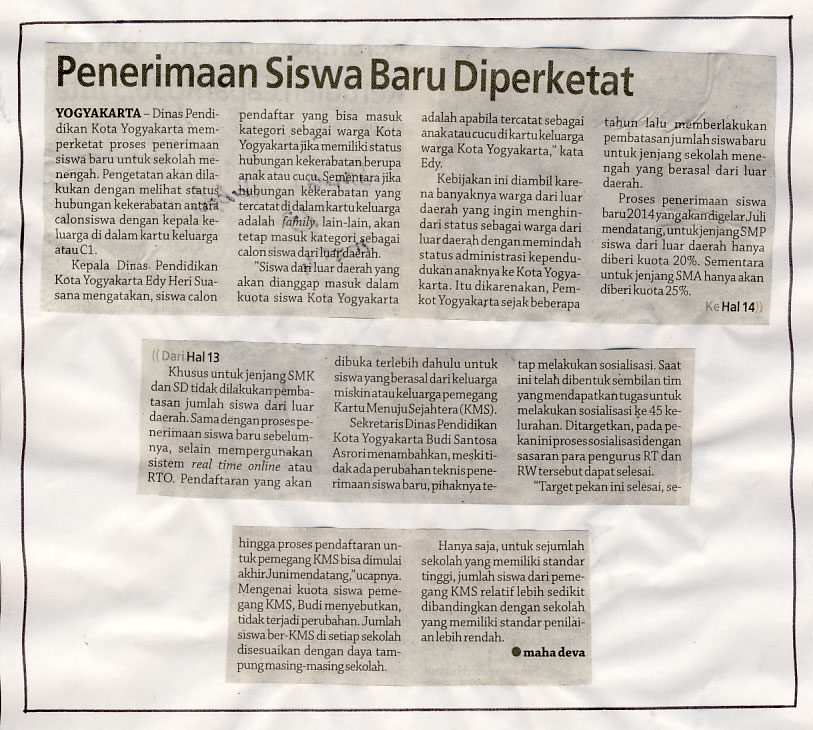 Kliping jogja terbaru