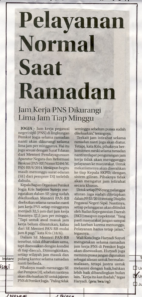 Kliping jogja terbaru