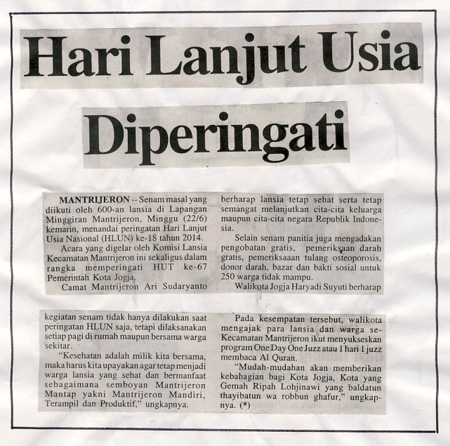 Kliping jogja terbaru