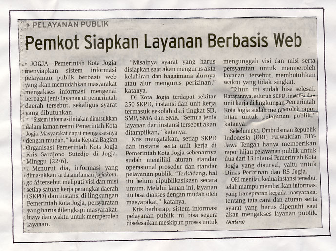 Kliping jogja terbaru