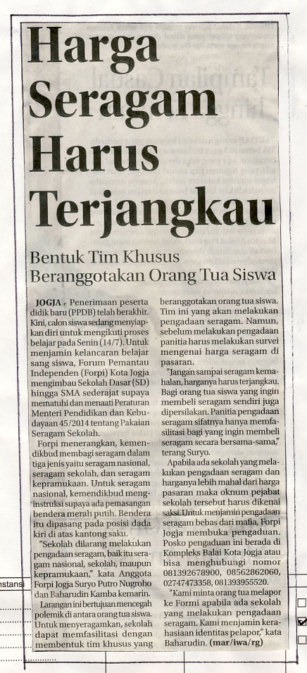 Kliping jogja terbaru