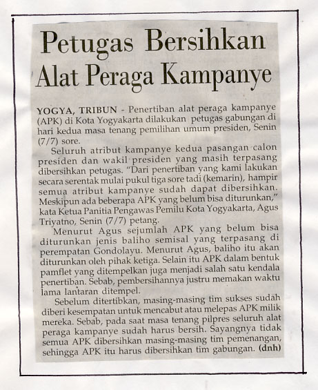 Kliping jogja terbaru