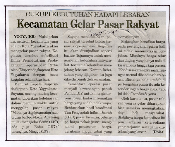 Kliping jogja terbaru